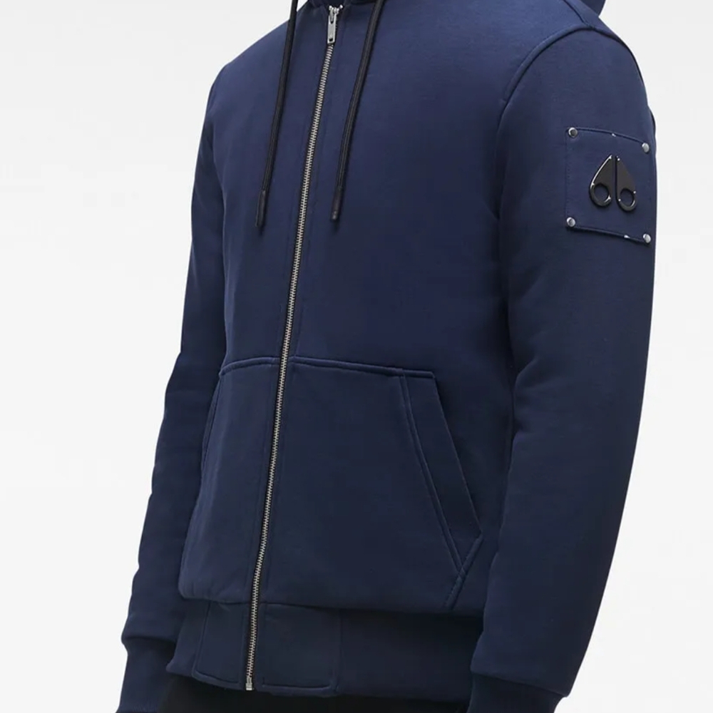 Moose Knuckles Black and Navy Hoodie